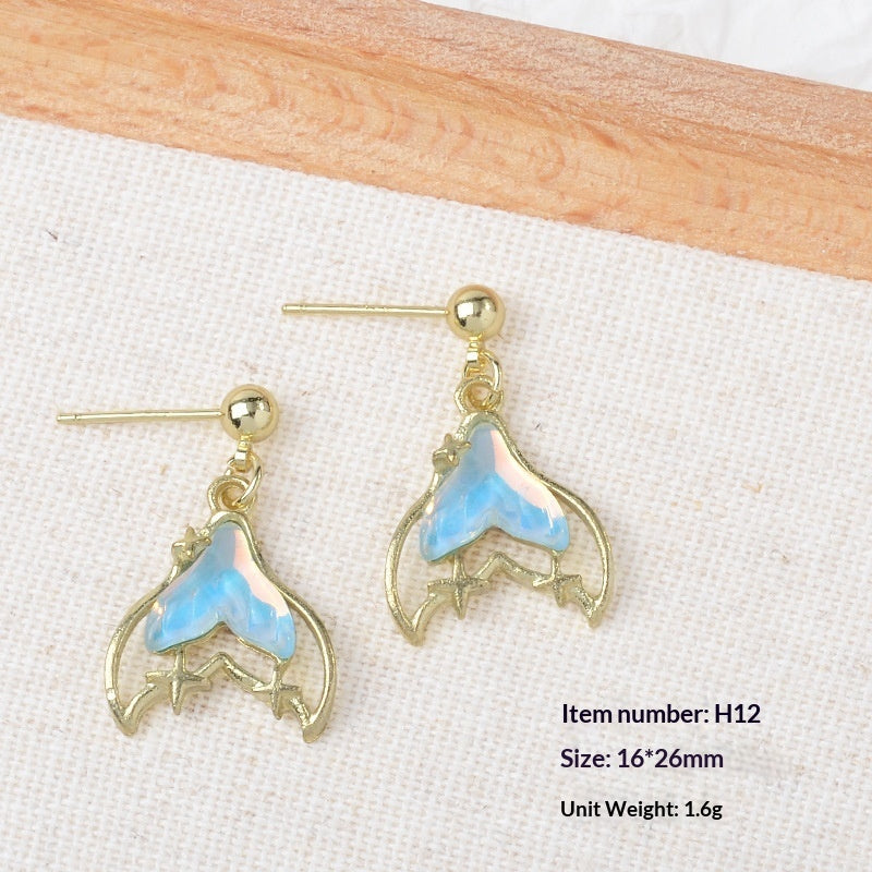Creative Simple And Versatile Summer Flower Tulip Earrings Women