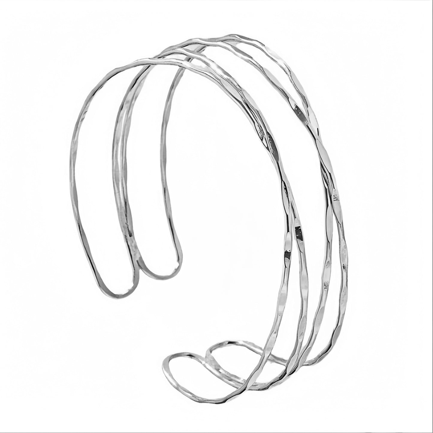 Popular Bracelet Simple Semi-Circular Hollow C-Shape Bangle Trendy All-Match Elegant Jewelry