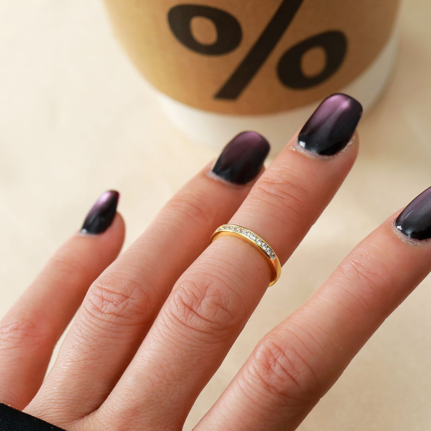 Single Copper Ring Fashionable And Minimalist Open-style