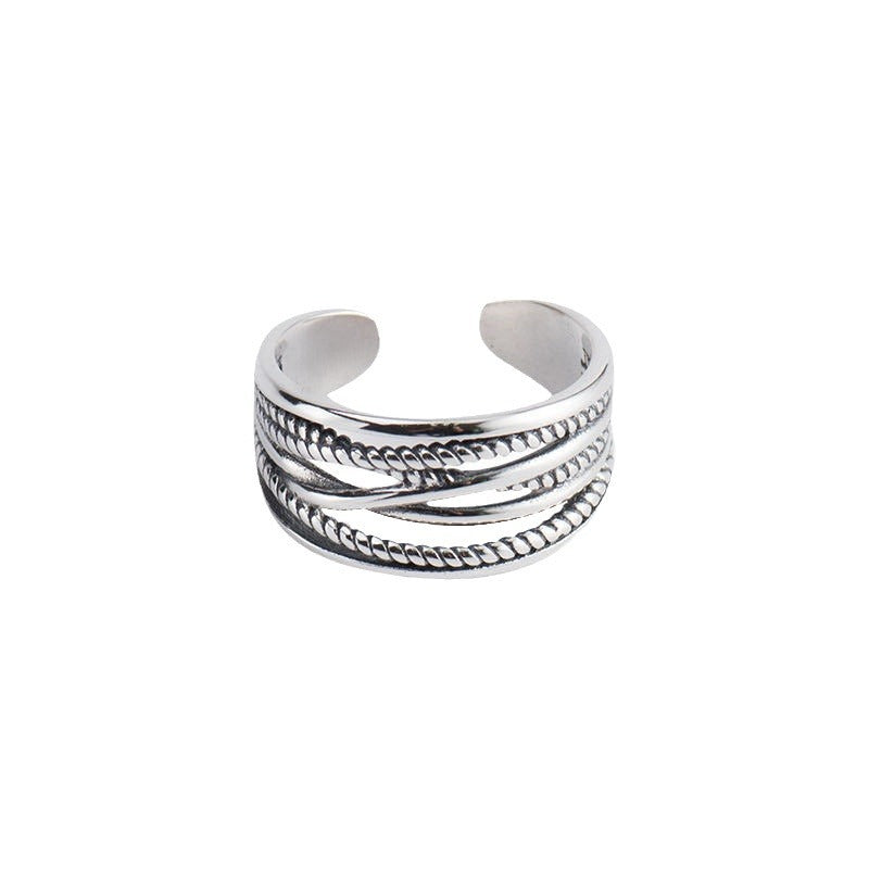 Hot-selling  Niche-design Creative Index Finger Ring In Retro Style From Japan And Korea