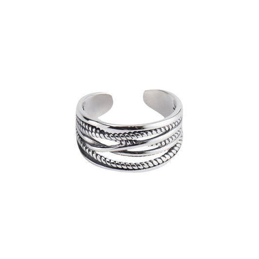 Hot-selling  Niche-design Creative Index Finger Ring In Retro Style From Japan And Korea