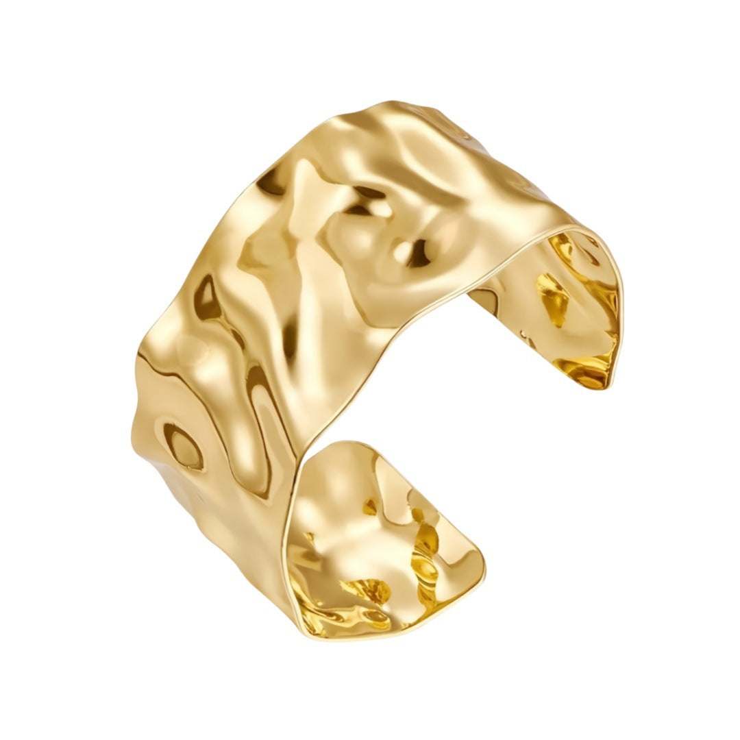 Popular Bracelet Simple Semi-Circular Hollow C-Shape Bangle Trendy All-Match Elegant Jewelry