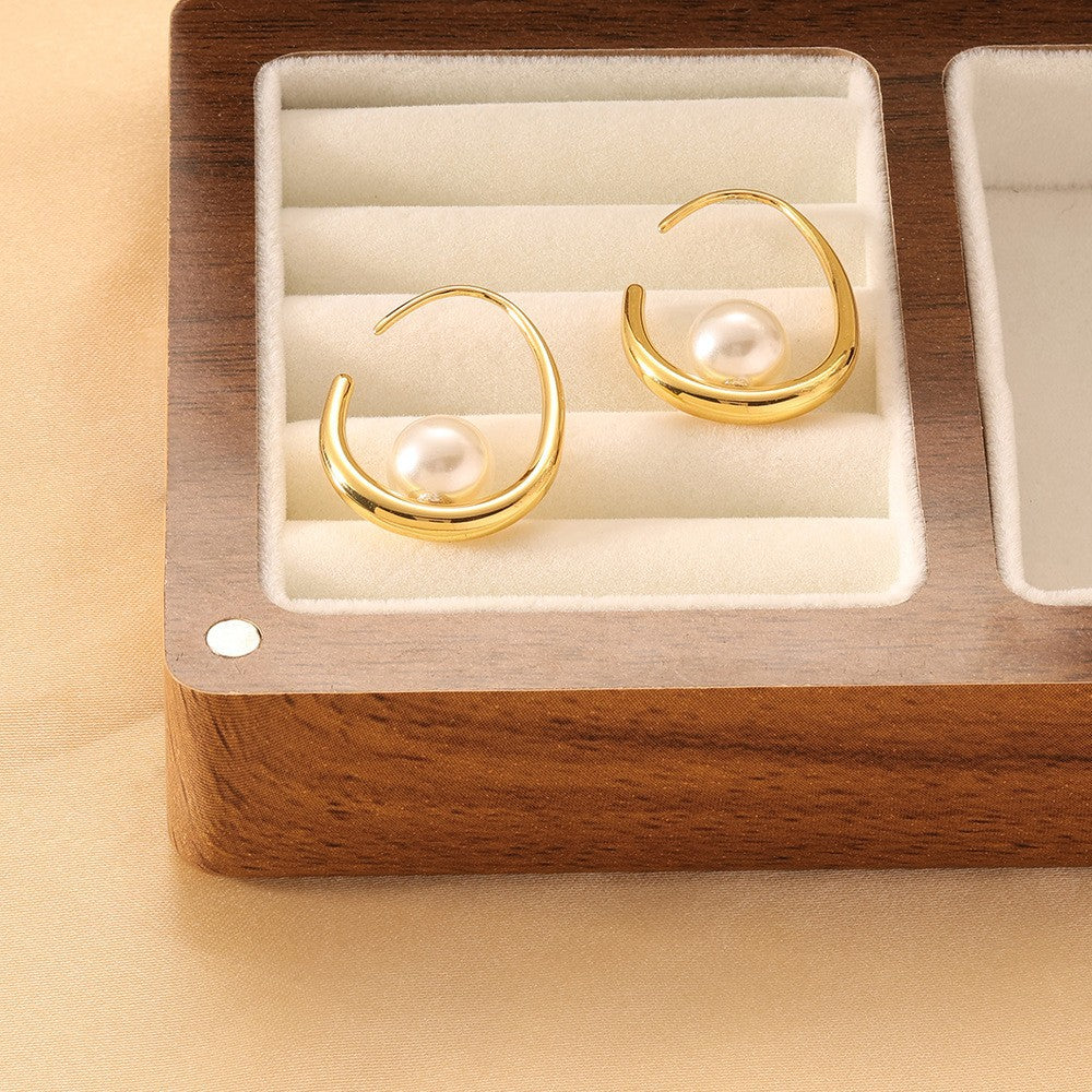 Stainless Steel High-End Irregular Trendy Earrings