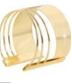 Popular Bracelet Simple Semi-Circular Hollow C-Shape Bangle Trendy All-Match Elegant Jewelry