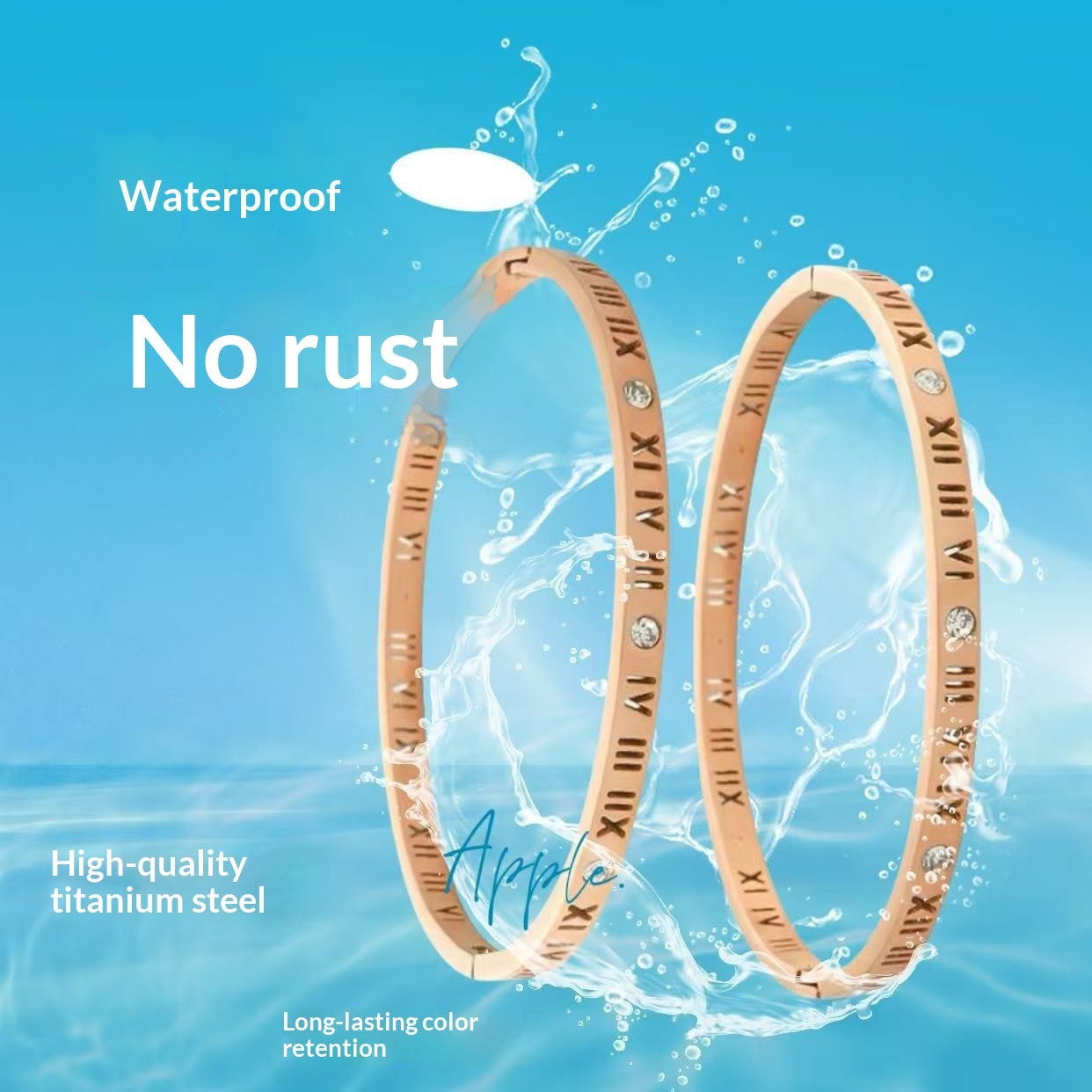 Stainless Steel Bracelet Titanium Steel Non-fading High-end Look For Women