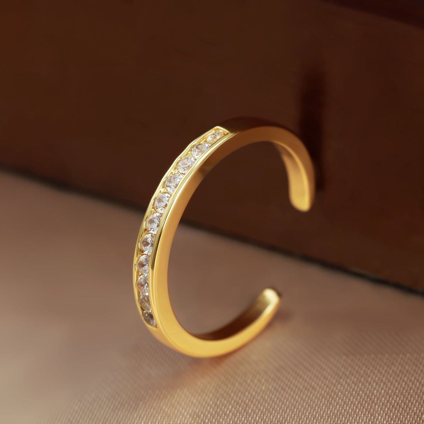Single Copper Ring Fashionable And Minimalist Open-style
