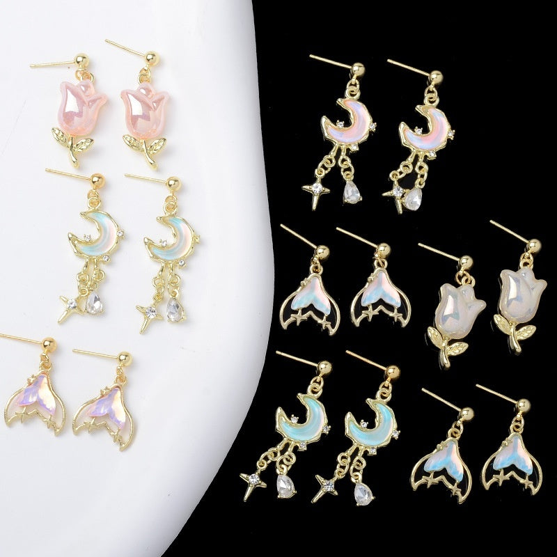 Creative Simple And Versatile Summer Flower Tulip Earrings Women